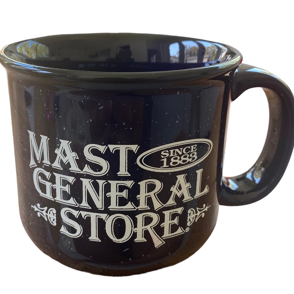 Mast General Store Coffee Mug Navy with White Specks